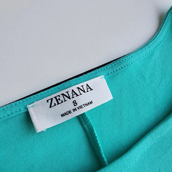 Zenana Outfitters Women's Dress Stretch Flowy A-Line Shirt Layered Ruffle Hem S - Picture 10 of 13